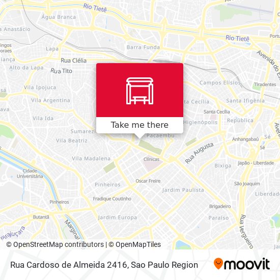 Rua Cardoso de Almeida 2416 map