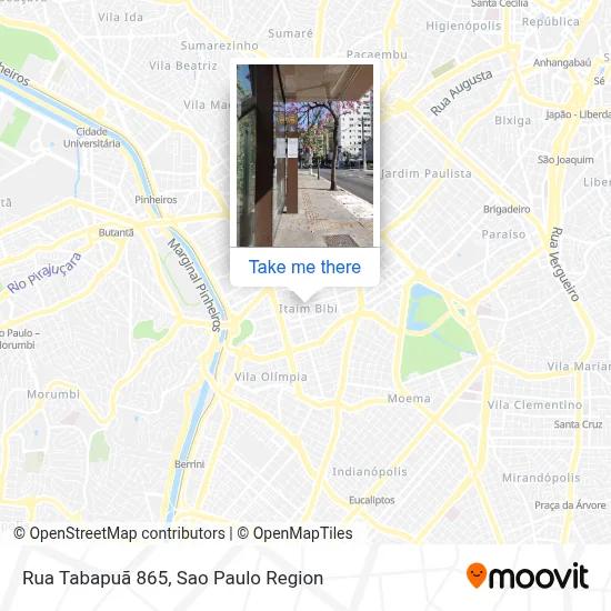 Rua Tabapuã 865 map