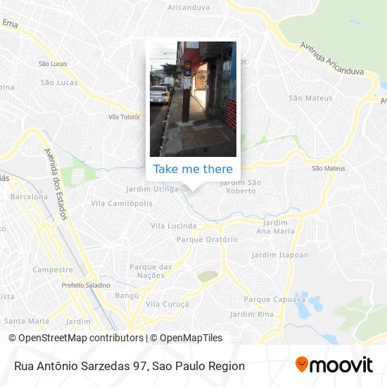 Rua Antônio Sarzedas 97 map