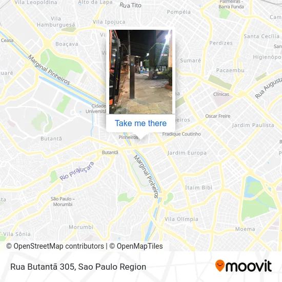 Rua Butantã 305 map