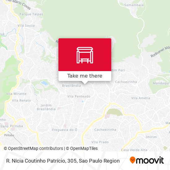 R. Nícia Coutinho Patrício, 305 map