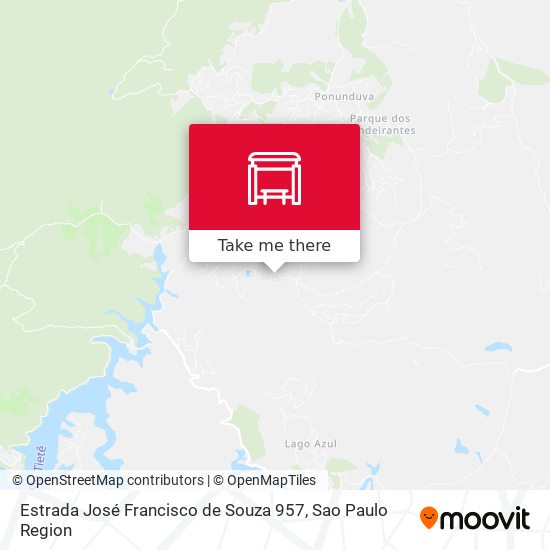 Estrada José Francisco de Souza 957 map