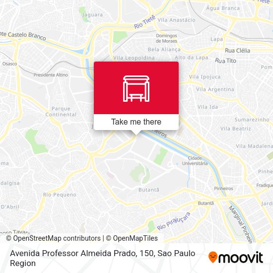 Avenida Professor Almeida Prado, 150 map