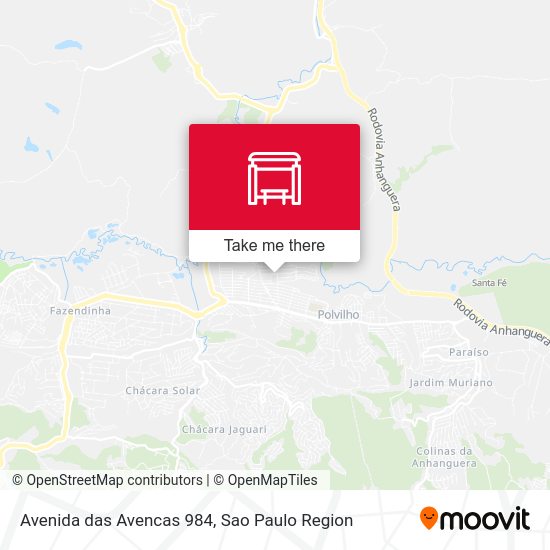 Avenida das Avencas 984 map