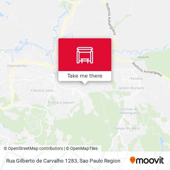 Rua Gilberto de Carvalho 1283 map