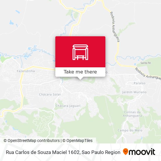 Mapa Rua Carlos de Souza Maciel 1602