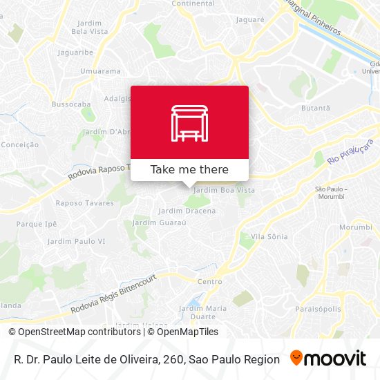 R. Dr. Paulo Leite de Oliveira, 260 map