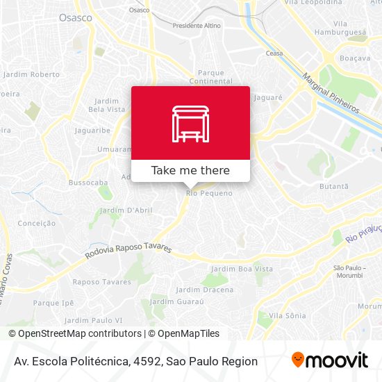 Av. Escola Politécnica, 4592 map