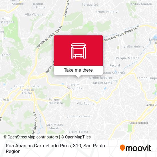 Rua Ananias Carmelindo Pires, 310 map