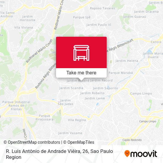 R. Luís Antônio de Andrade Viêira, 26 map