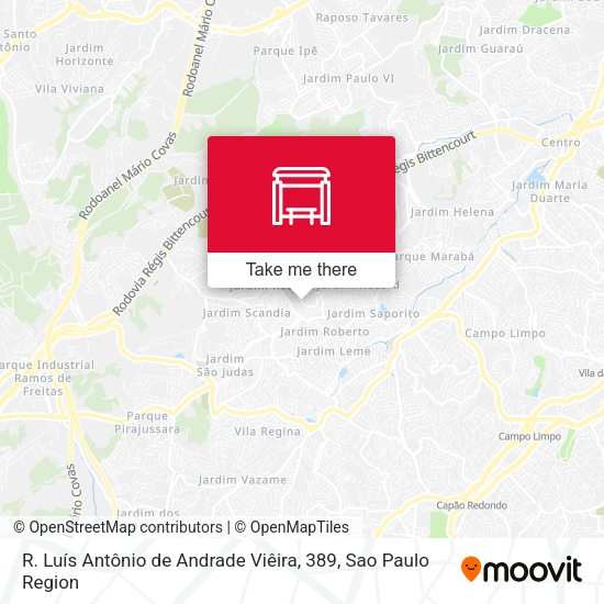 R. Luís Antônio de Andrade Viêira, 389 map