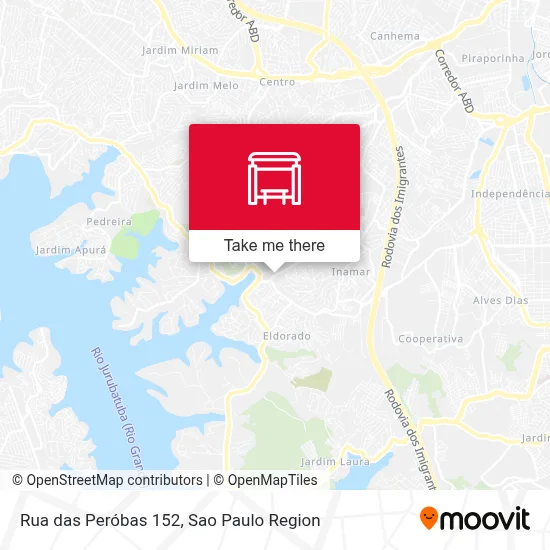 Rua das Peróbas 152 map