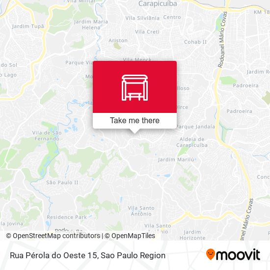 Rua Pérola do Oeste 15 map