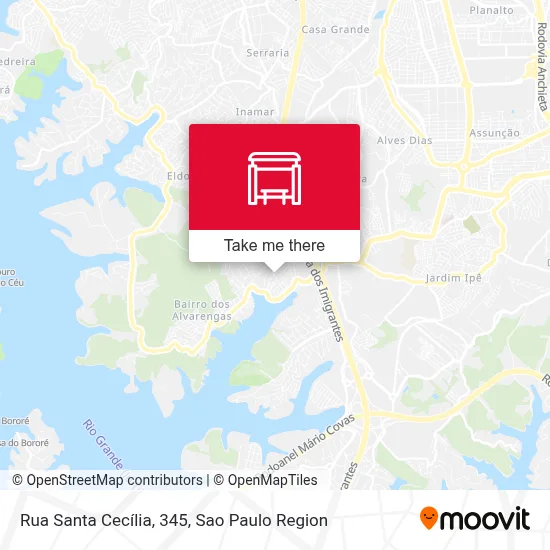 Rua Santa Cecília, 345 map