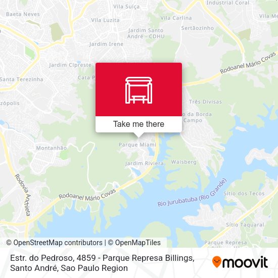 Estr. do Pedroso, 4859 - Parque Represa Billings, Santo André map