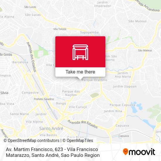 Av. Martim Francisco, 623 - Vila Francisco Matarazzo, Santo André map