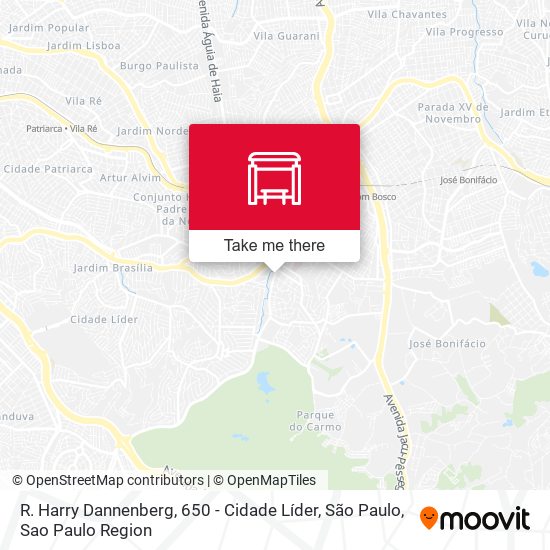 R. Harry Dannenberg, 650 - Cidade Líder, São Paulo map