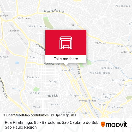 Rua Piratininga, 85 - Barcelona, São Caetano do Sul map