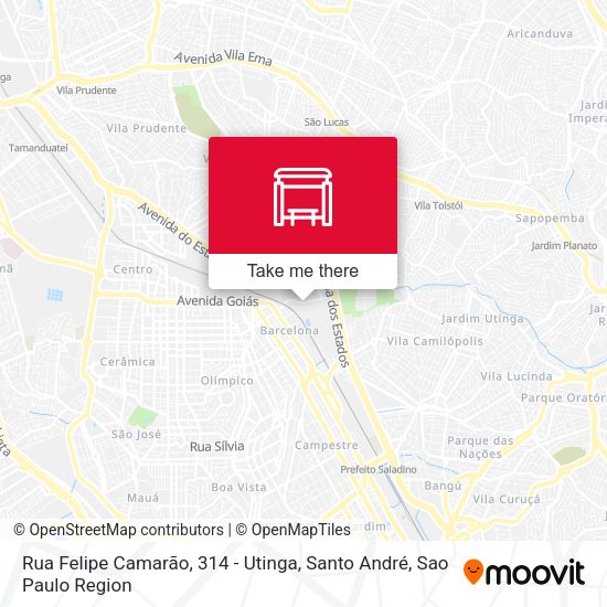 Rua Felipe Camarão, 314 - Utinga, Santo André map