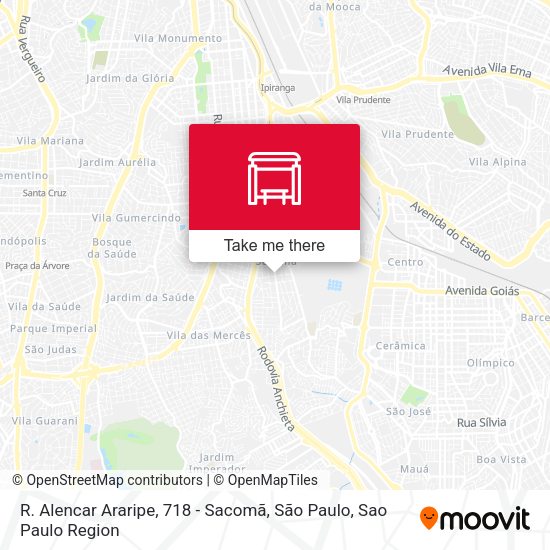 R. Alencar Araripe, 718 - Sacomã, São Paulo map