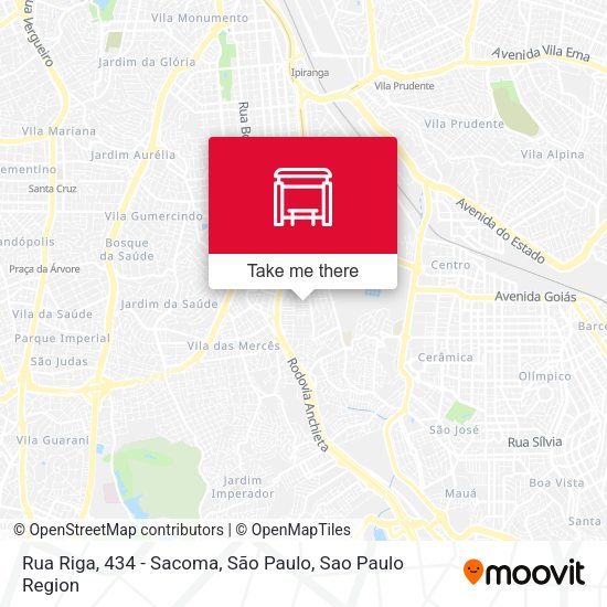 Rua Riga, 434 - Sacoma, São Paulo map