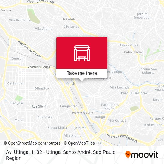 Av. Utinga, 1132 - Utinga, Santo André map