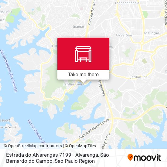 Estrada do Alvarengas 7199 - Alvarenga, São Bernardo do Campo map
