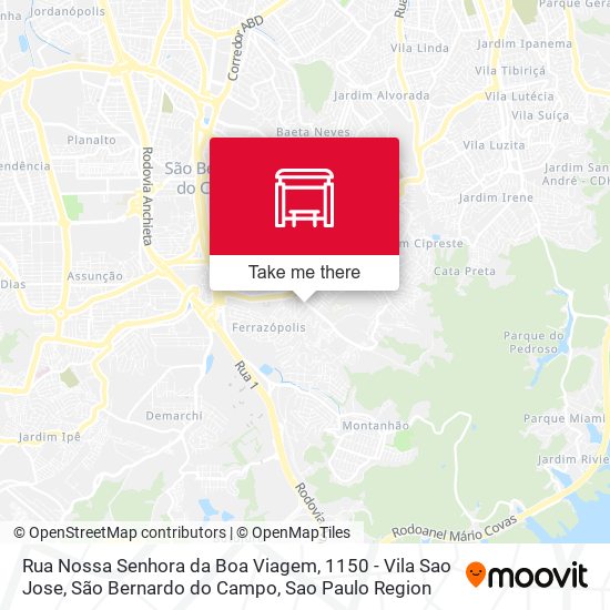 Rua Nossa Senhora da Boa Viagem, 1150 - Vila Sao Jose, São Bernardo do Campo map