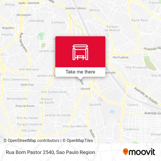 Rua Bom Pastor 2540 map