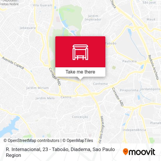 R. Internacional, 23 - Taboão, Diadema map