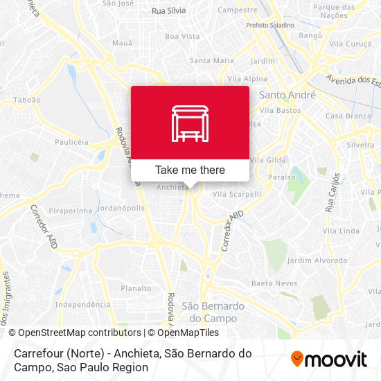 Carrefour (Norte) - Anchieta, São Bernardo do Campo map