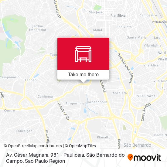 Av. César Magnani, 981 - Paulicéia, São Bernardo do Campo map