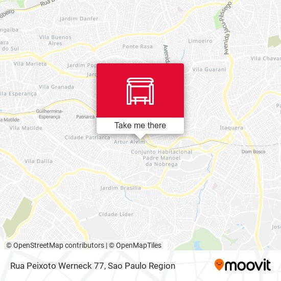 Mapa Rua Peixoto Werneck 77