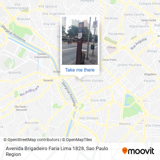 Avenida Brigadeiro Faria Lima 1828 map