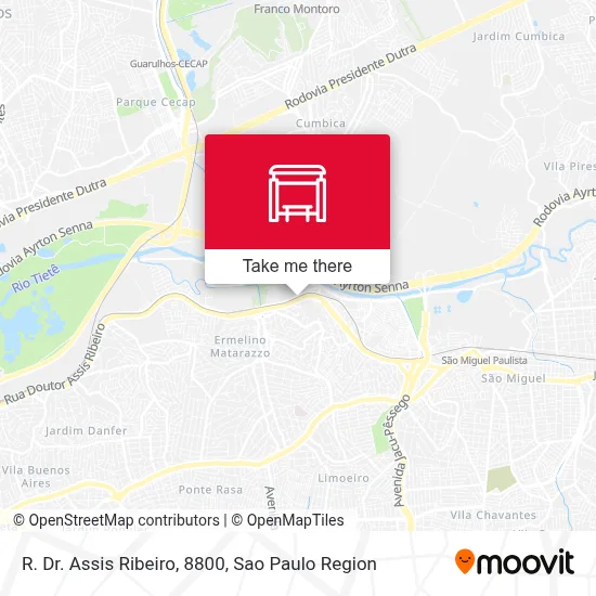 R. Dr. Assis Ribeiro, 8800 map