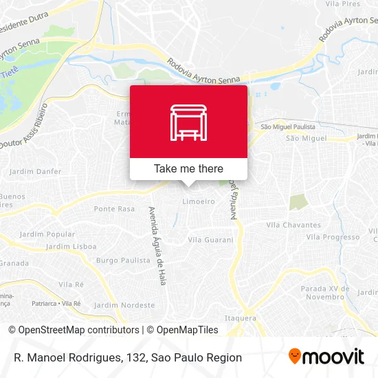 R. Manoel Rodrigues, 132 map