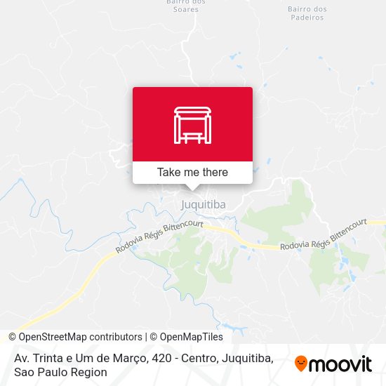 Av. Trinta e Um de Março, 420 - Centro, Juquitiba map