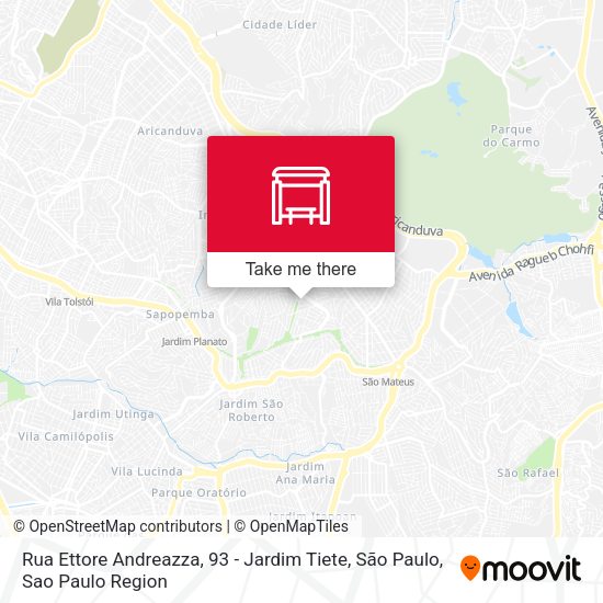 Rua Ettore Andreazza, 93 - Jardim Tiete, São Paulo map