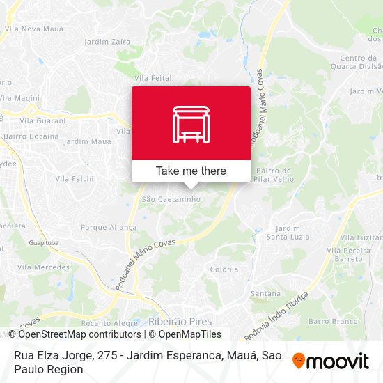 Rua Elza Jorge, 275 - Jardim Esperanca, Mauá map