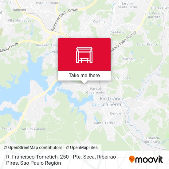 R. Francisco Tometich, 250 - Pte. Seca, Ribeirão Pires map