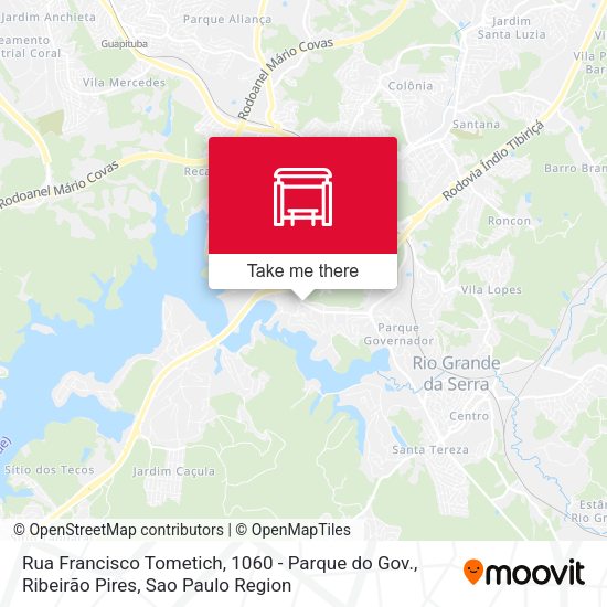 Rua Francisco Tometich, 1060 - Parque do Gov., Ribeirão Pires map