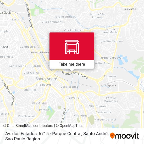 Av. dos Estados, 6715 - Parque Central, Santo André map