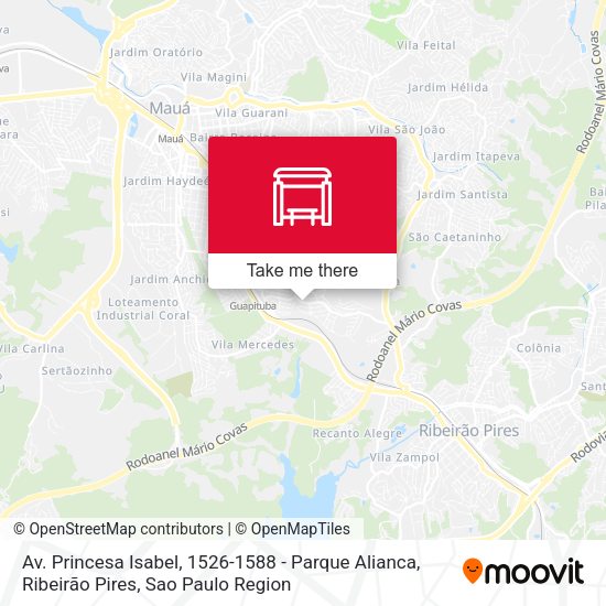 Av. Princesa Isabel, 1526-1588 - Parque Alianca, Ribeirão Pires map