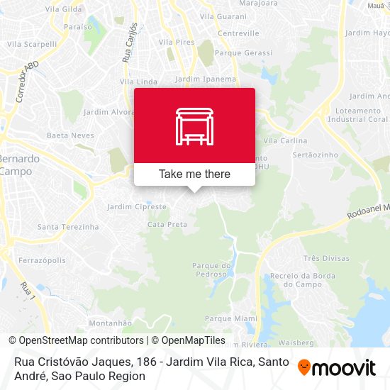 Rua Cristóvão Jaques, 186 - Jardim Vila Rica, Santo André map