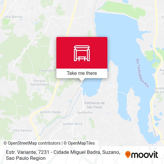 Estr. Variante, 7231 - Cidade Miguel Badra, Suzano map