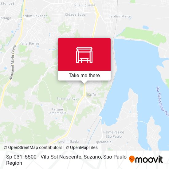 Sp-031, 5500 - Vila Sol Nascente, Suzano map