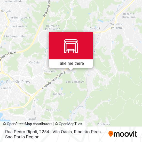 Rua Pedro Rípoli, 2254 - Vila Oasis, Ribeirão Pires map