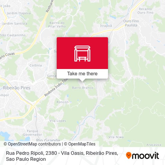 Rua Pedro Rípoli, 2380 - Vila Oasis, Ribeirão Pires map