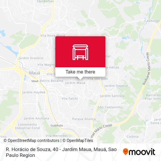 R. Horácio de Souza, 40 - Jardim Maua, Mauá map