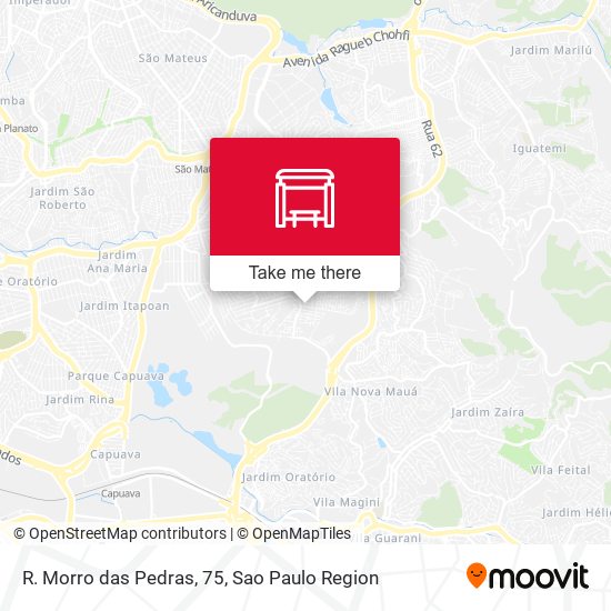 R. Morro das Pedras, 75 map